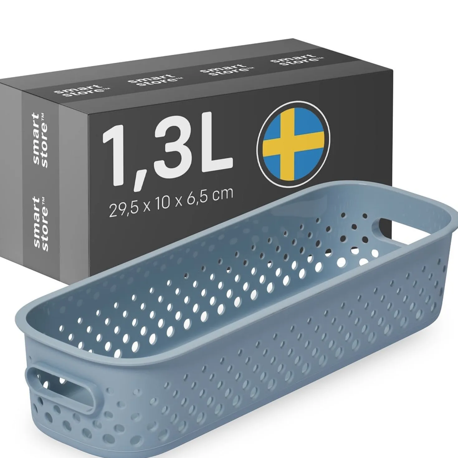 Förvaringslåda SmartStore Essence Slim, 1,3 liter, blå