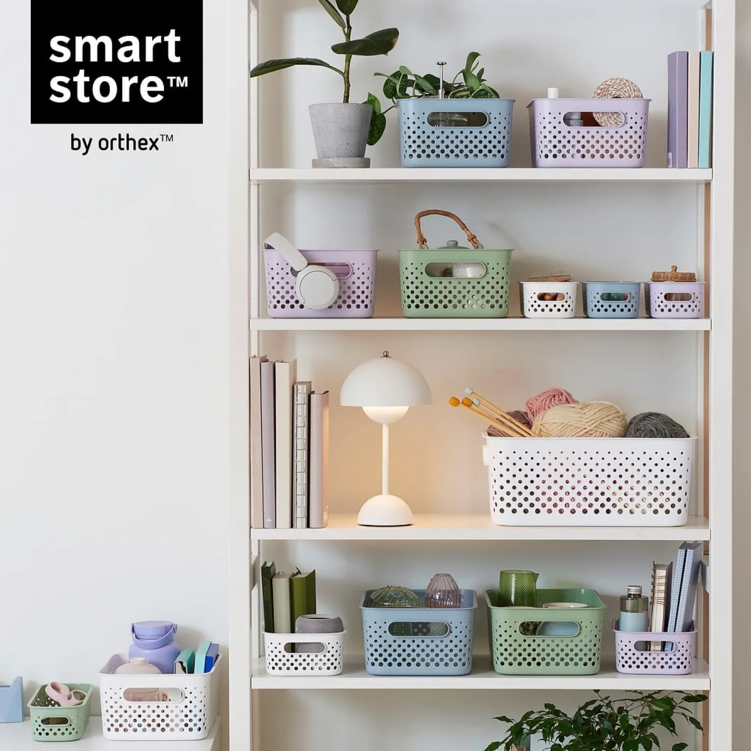 Förvaringslåda SmartStore Essence S, återvunnen plast, 1,6L, grön