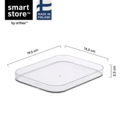 Förvaringslådelock SmartStore Compact Clear S, transparent, 19,5x14,5 cm