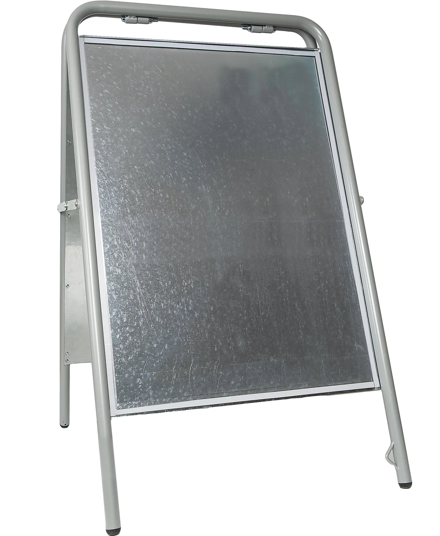 Gatuställ Sign A-ram Silver, 50x70 cm, dubbelsidig, antireflex