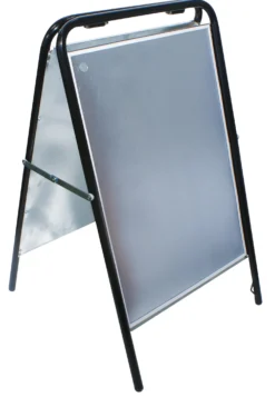 Gatuställ Sign Svart, magnetisk front, 50x70 cm
