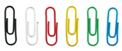 Gem Durable Plastöverdragna, 26 mm, blandade färger, 100 st