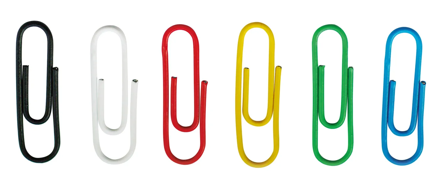 Gem Durable Plastöverdragna, 26 mm, blandade färger, 100 st