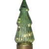 Glasdekoration Star Trading Verde, grön, varmvit LED, 24 cm