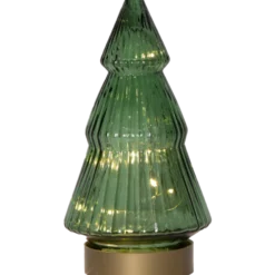 Glasdekoration Star Trading Verde, grön, varmvit LED, 19,5 cm