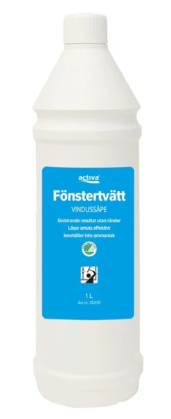 Glasrengöringsmedel Activa Fönstertvätt, koncentrat, ammoniakfri, 1 L