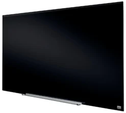 Glastavla Nobo Diamond Magnetisk, svart, 1260x711mm