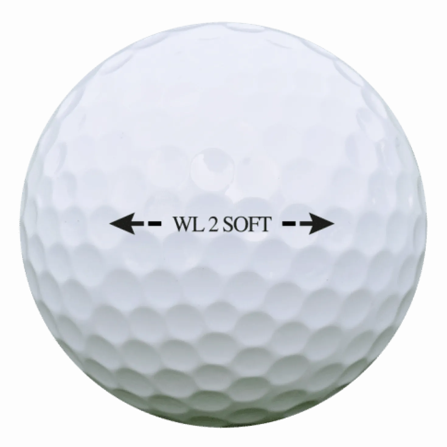 Golfboll White Lable WL 2 SOFT+, vit, 12 st