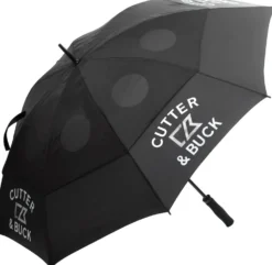 Golfparaply Cutter & Buck, svart, 129 cm diameter, kolfiberram