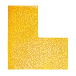 Golvmarkering Durable L-form, gul, självhäftande, 10 st
