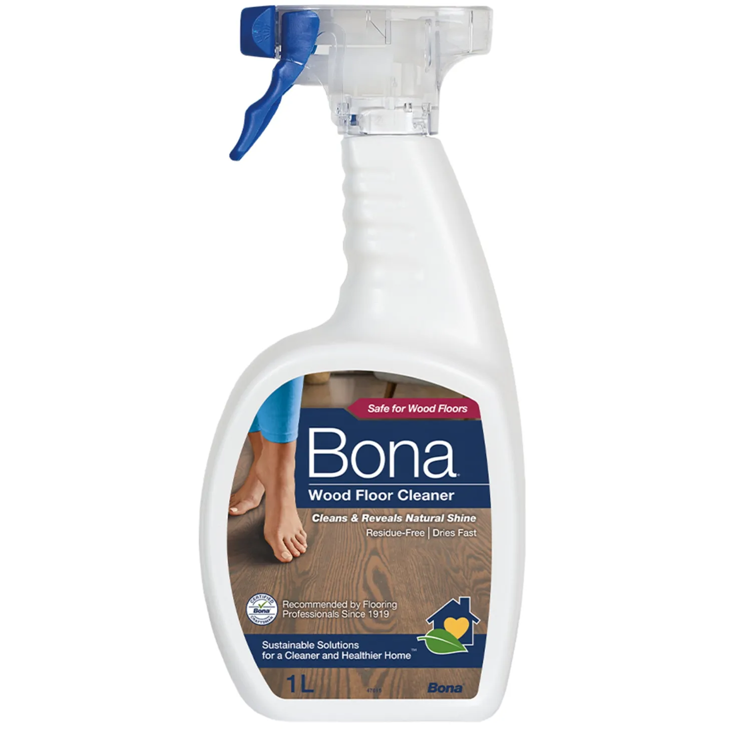 Golvrengöring Bona Cleaner Spray, lackerade trägolv, 1L