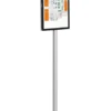 Golvskylt Durable Info Stand Basic A3, dubbelsidigt, aluminium