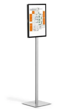 Golvskylt Durable Info Stand Basic A3, dubbelsidigt, aluminium