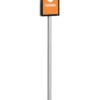 Golvskylt Durable Info Stand Basic, dubbelsidig, A4, grå