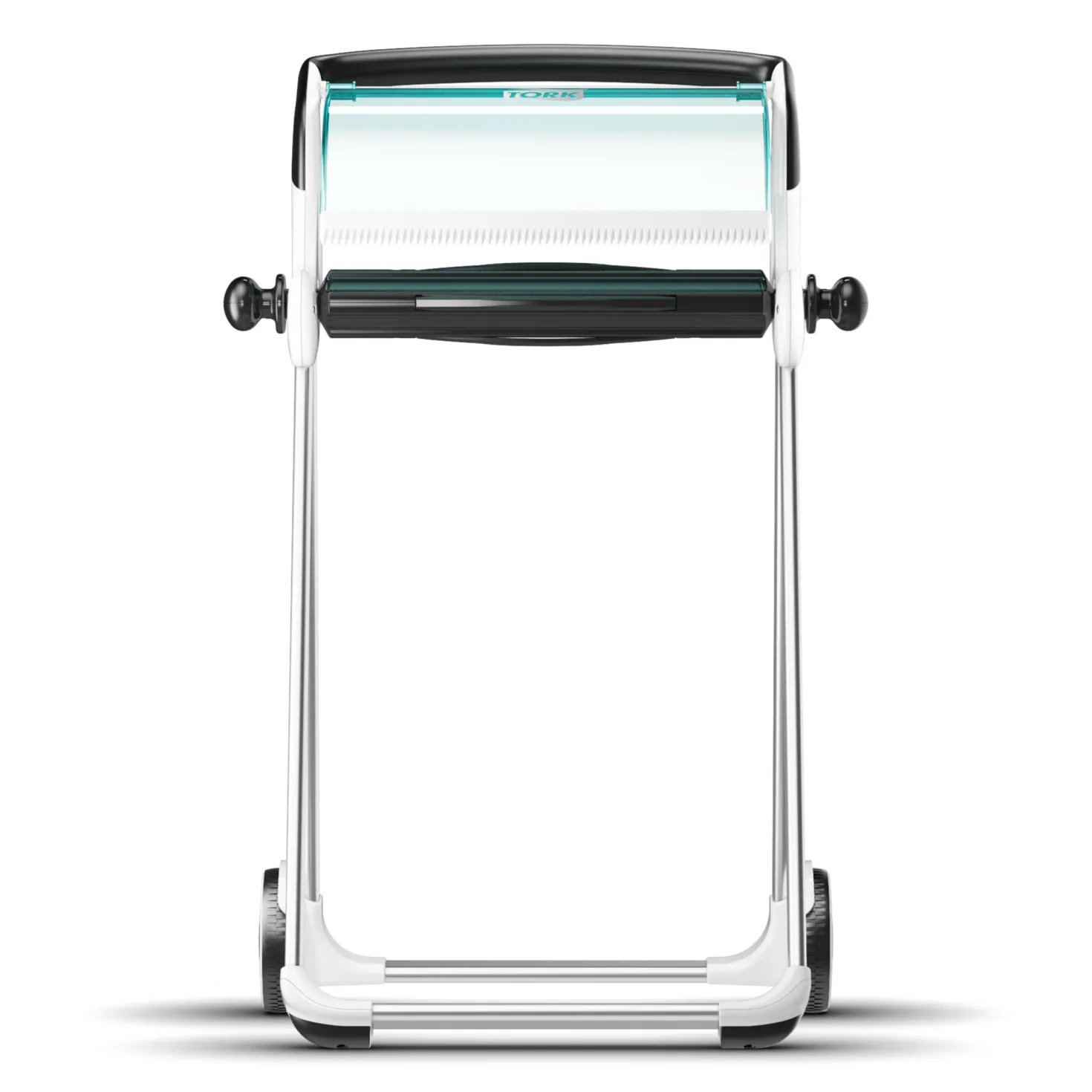 Golvställ Tork W1 Performance, turkos/vit, mobil dispenser