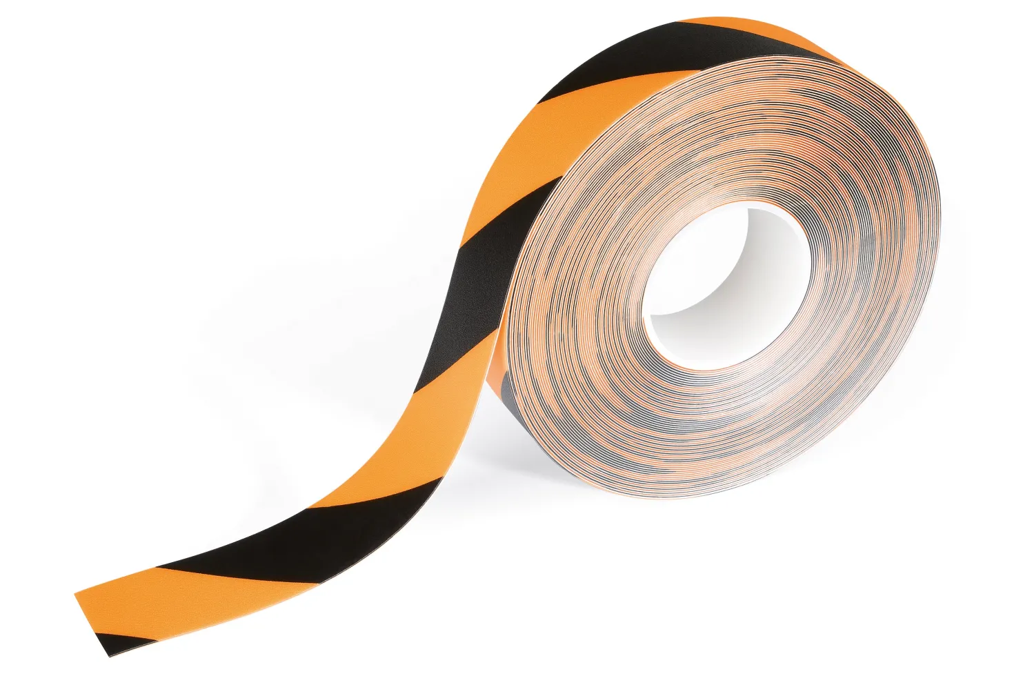 Golvtejp Durable Duraline Avtagbar, svart/gul, 50mm x 15m