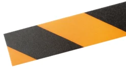 Golvtejp Durable Duraline Avtagbar, svart/gul, 50mm x 15m