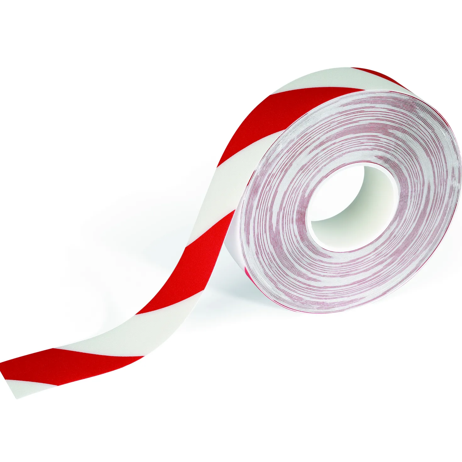 Golvtejp Durable Duraline Strong, röd/vit, 50mm x 30m
