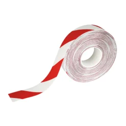 Golvtejp Durable Duraline Strong, röd/vit, 50mm x 30m