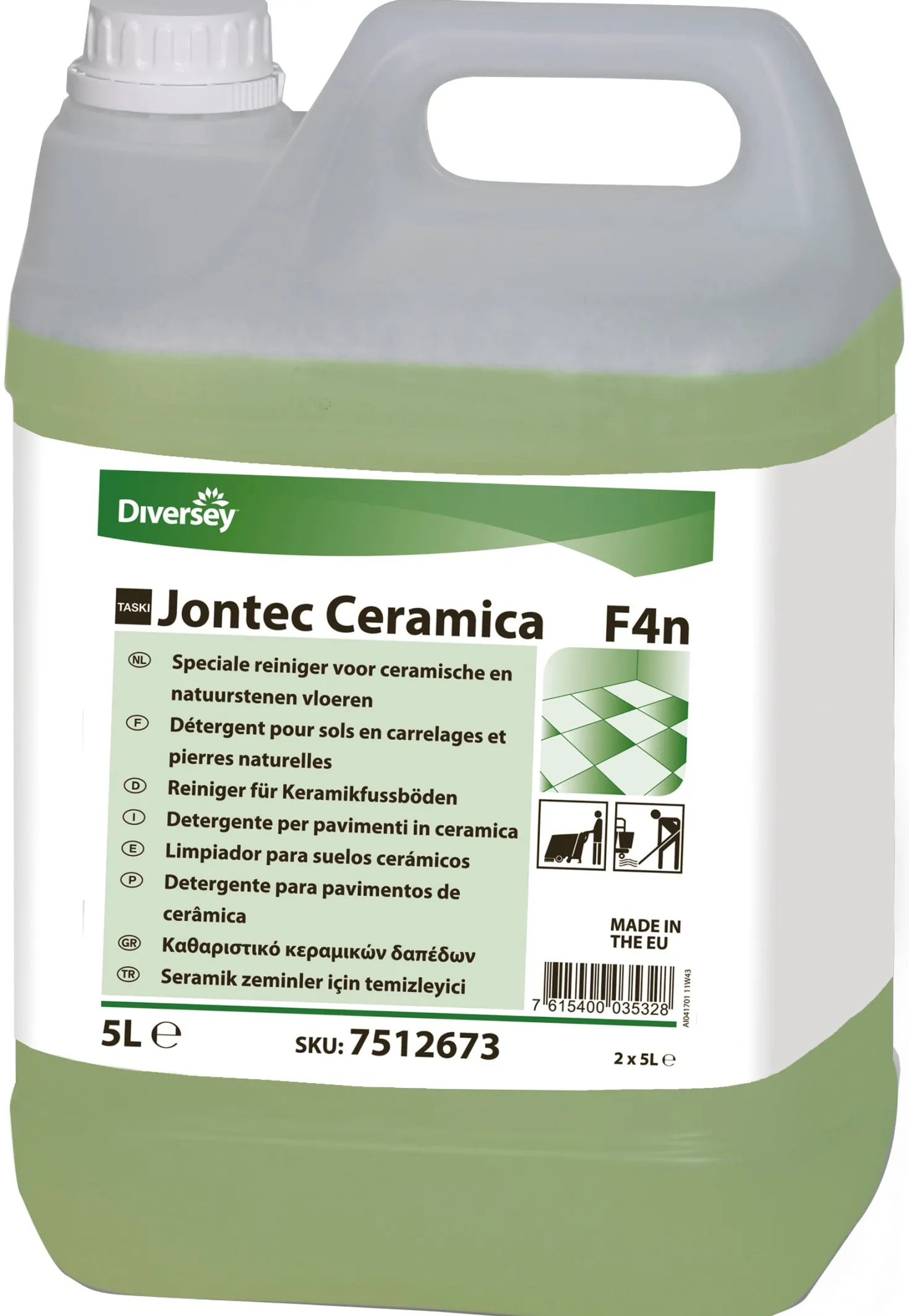 Golvvårdsmedel Diversey Jontec Ceramica, neutralt pH, 5L