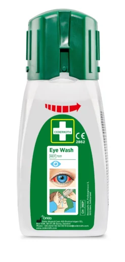 Ögondusch Cederroth Fickmodell, buffrad saltlösning, 235 ml