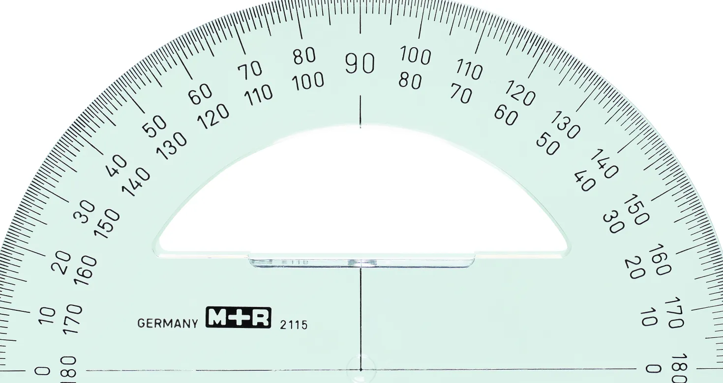 Gradskiva MR 180°, transparent, 15 cm, 10 st