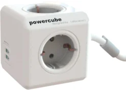 Grenuttag Gelia PowerCube Extended USB, 4 uttag, 2 USB, 1,5m