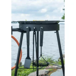 Grillverktygsset MUSTANG Black Line, 3 delar, rostfritt stål