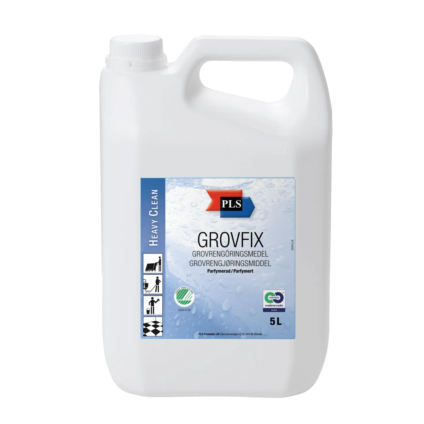Grovrengöring PLS Grovfix parfymerad, koncentrat, 5L