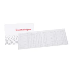 Grundbok Dagbok Burde A4L, 20 kolumner, 100 sidor
