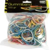 Gummiband Siam Sorterade storlekar, naturligt latex, 100 g, brun