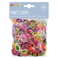 Gummisnoddar Playbox Fancy Loops, blandade färger