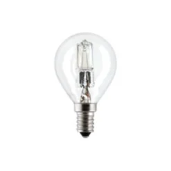Halogenlampa Alfaflux Klot E14 28W, dimbar, 375 lumen, klar