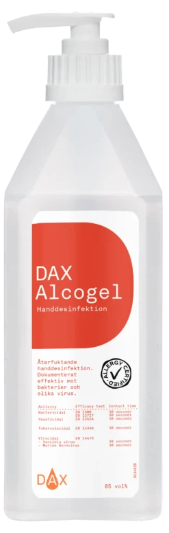 Handdesinfektion Dax Alkogel 85, 600 ml pumpflaska