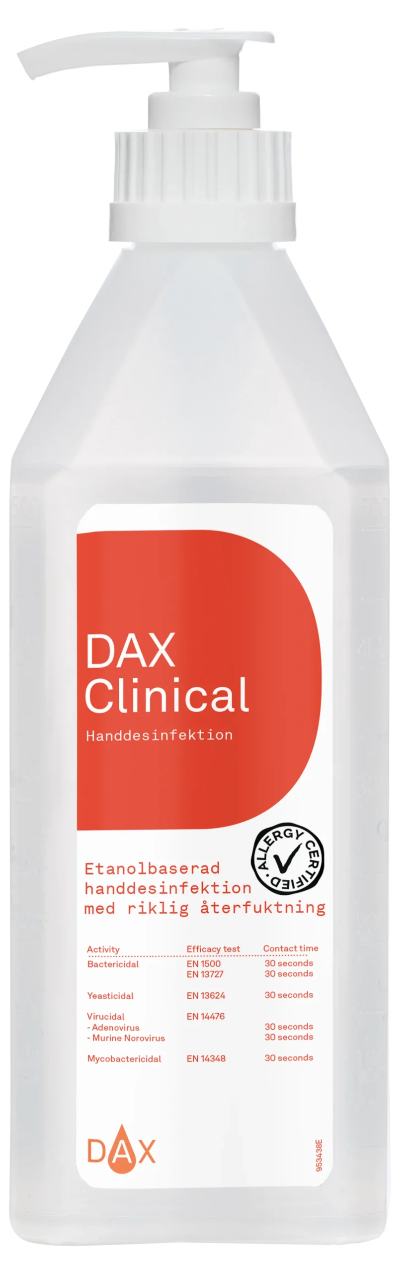 Handdesinfektion Dax Clinical, 75% etanol, 600 ml