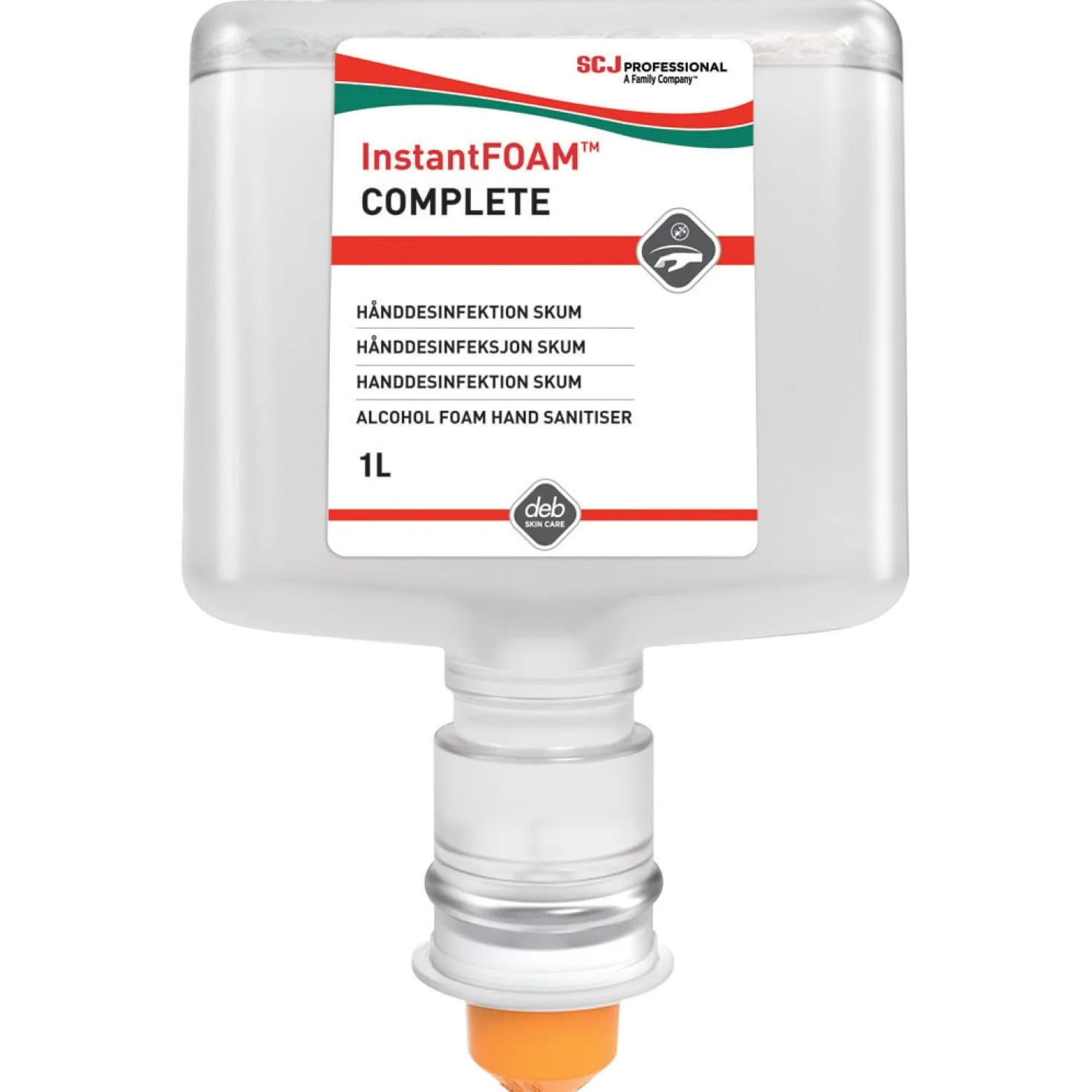 Handdesinfektion Deb Instant Foam TF, 80% etanol, doftfri, 1L