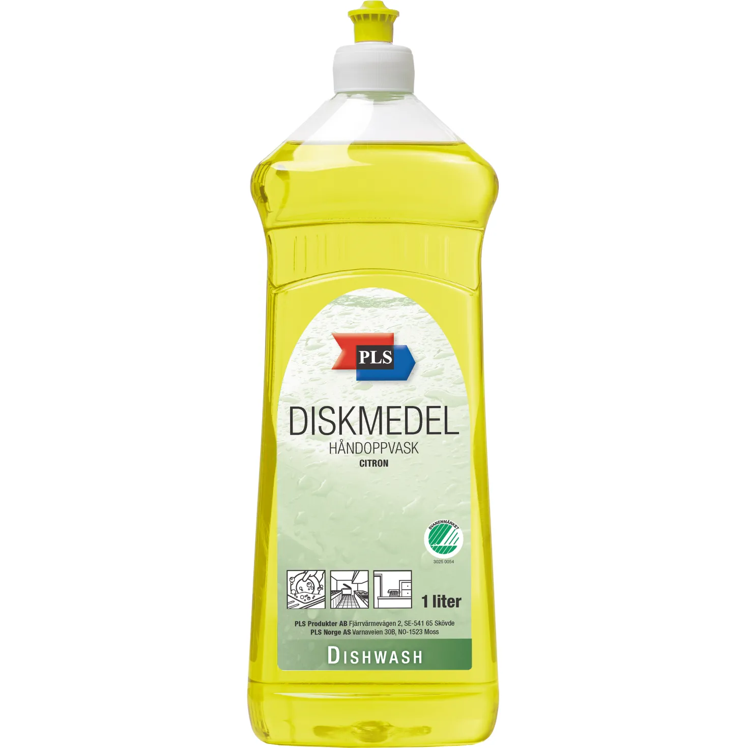 Handdiskmedel PLS Citron, neutralt, 1 liter
