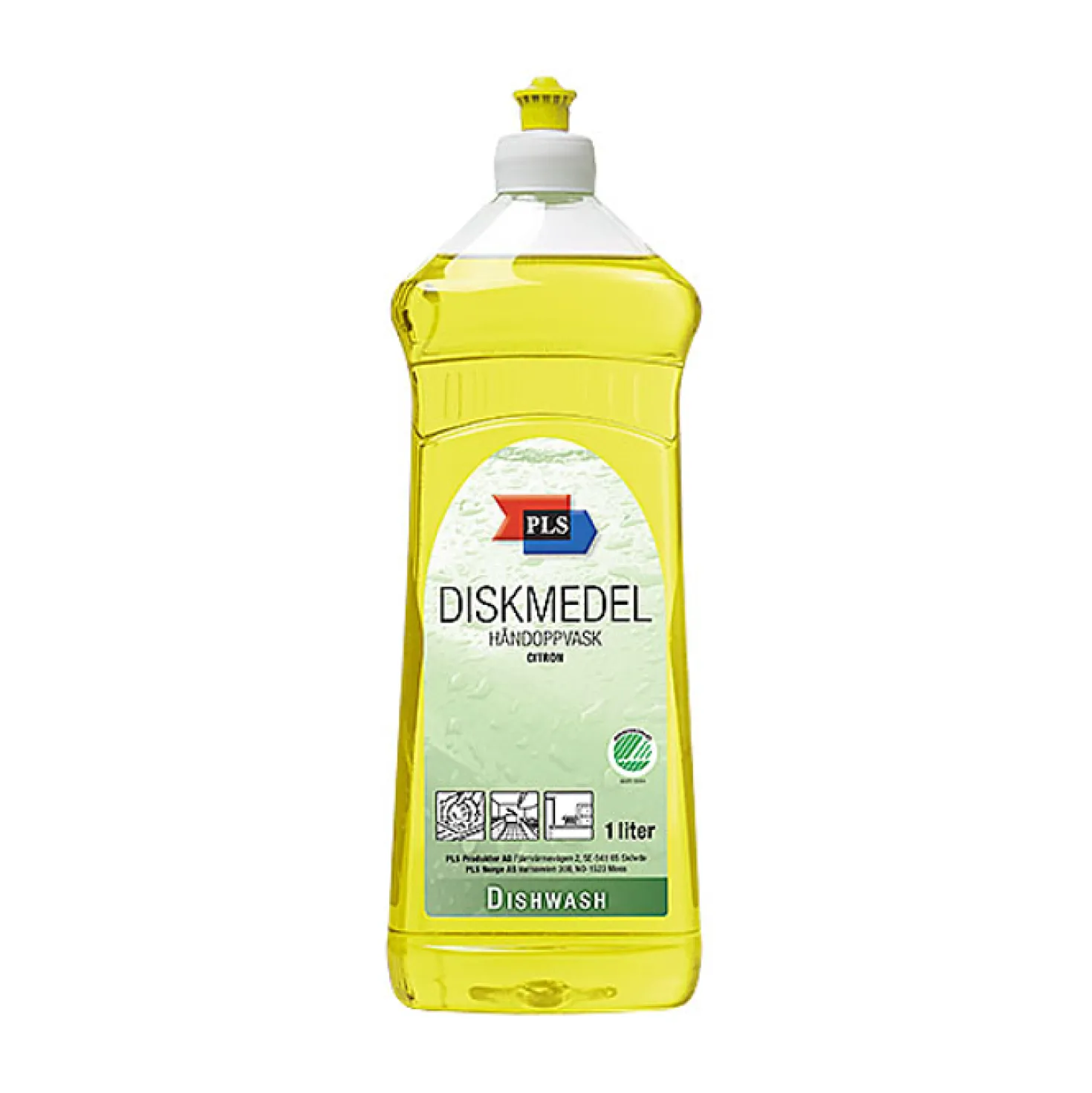 Handdiskmedel PLS Citron, neutralt, 1 liter