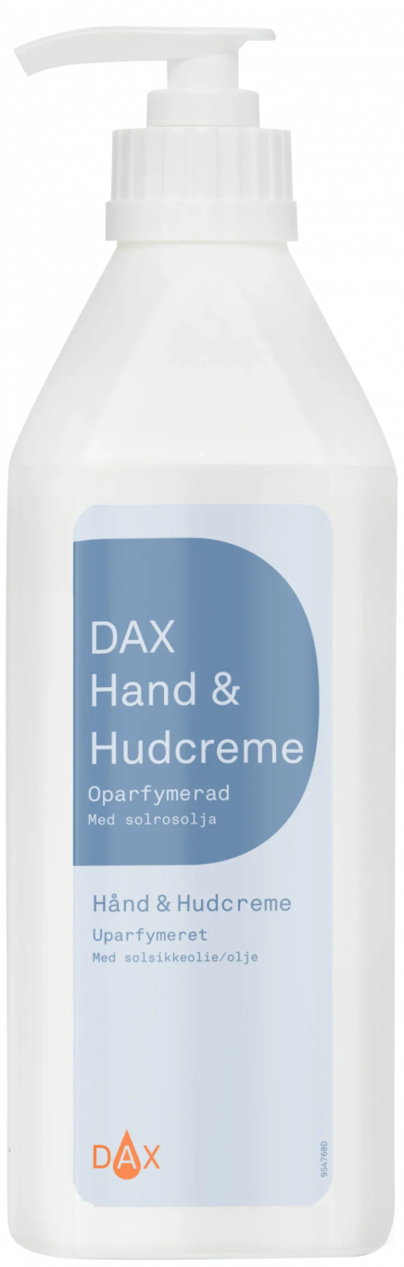 Hand- och hudkräm Dax Oparfymerad, 600 ml