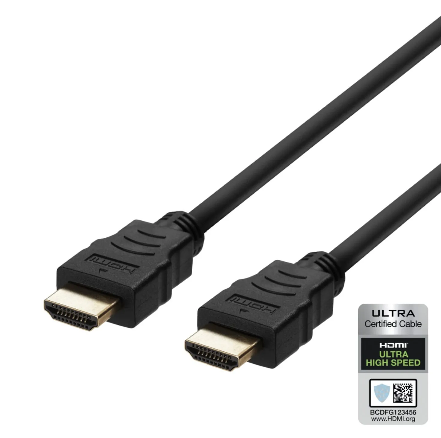 HDMI-kabel Deltaco Ultra High Speed 48Gbps, 8K 60Hz, 5m, svart