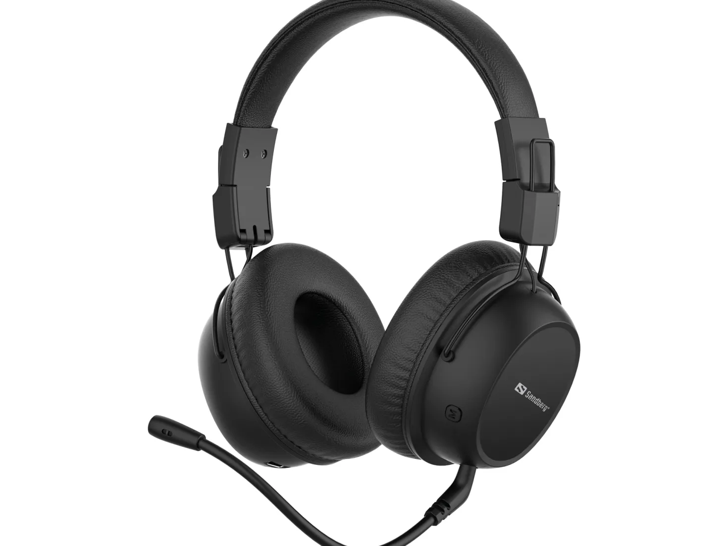 Headset Sandberg Bluetooth ANC FlexMic, svart, trådlöst