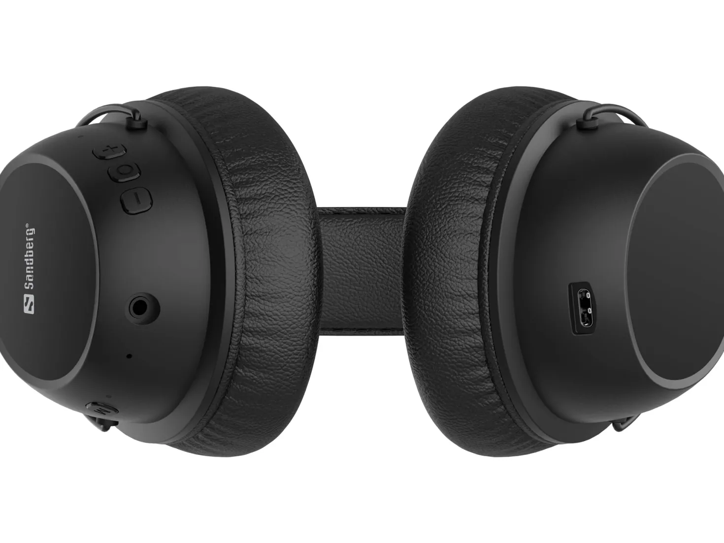 Headset Sandberg Bluetooth ANC FlexMic, svart, trådlöst