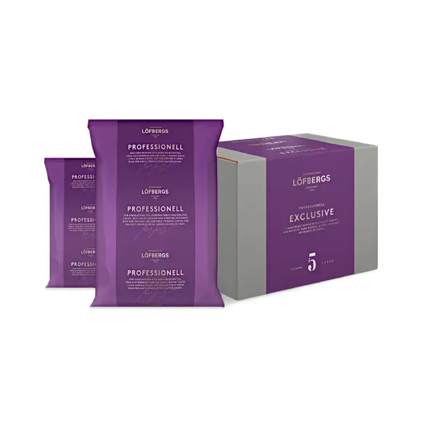 Helbönskaffe Löfbergs Exclusive, 6x1000g