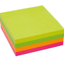 Häftis Stick n Notes Kub 76x76mm, neonfärger