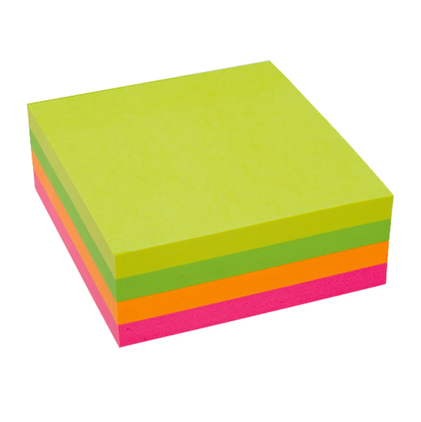 Häftis Stick n Notes Kub 76x76mm, neonfärger