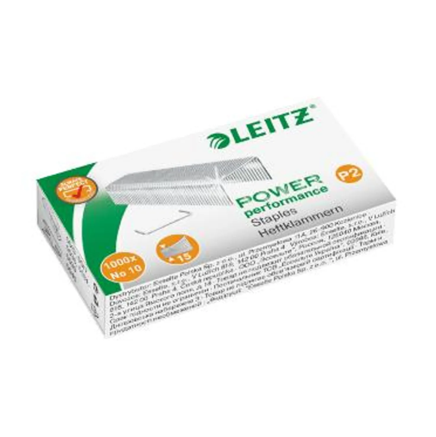 Häftklammer Leitz P2 No 10, 1000 st