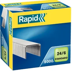 Häftklammer Rapid Standard 24/6, 20 ark, 5000 st