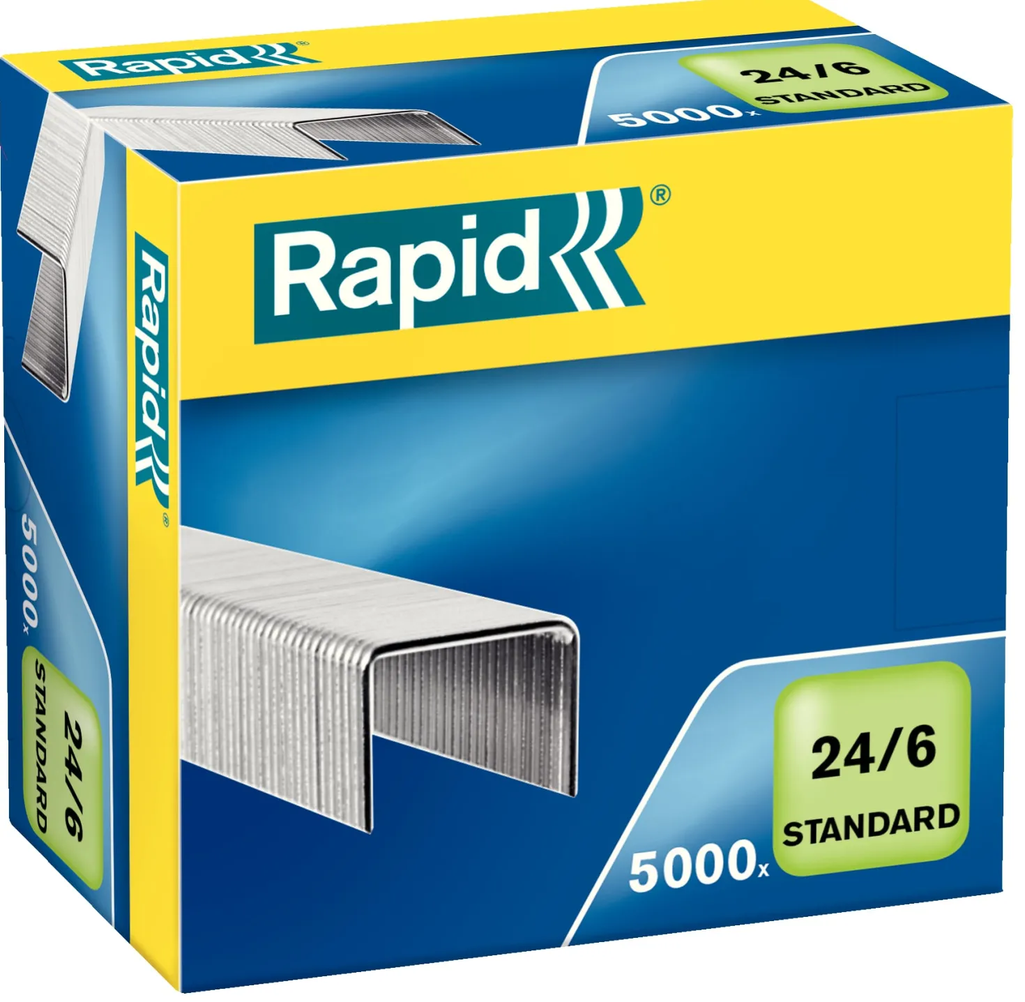 Häftklammer Rapid Standard 24/6, 20 ark, 5000 st