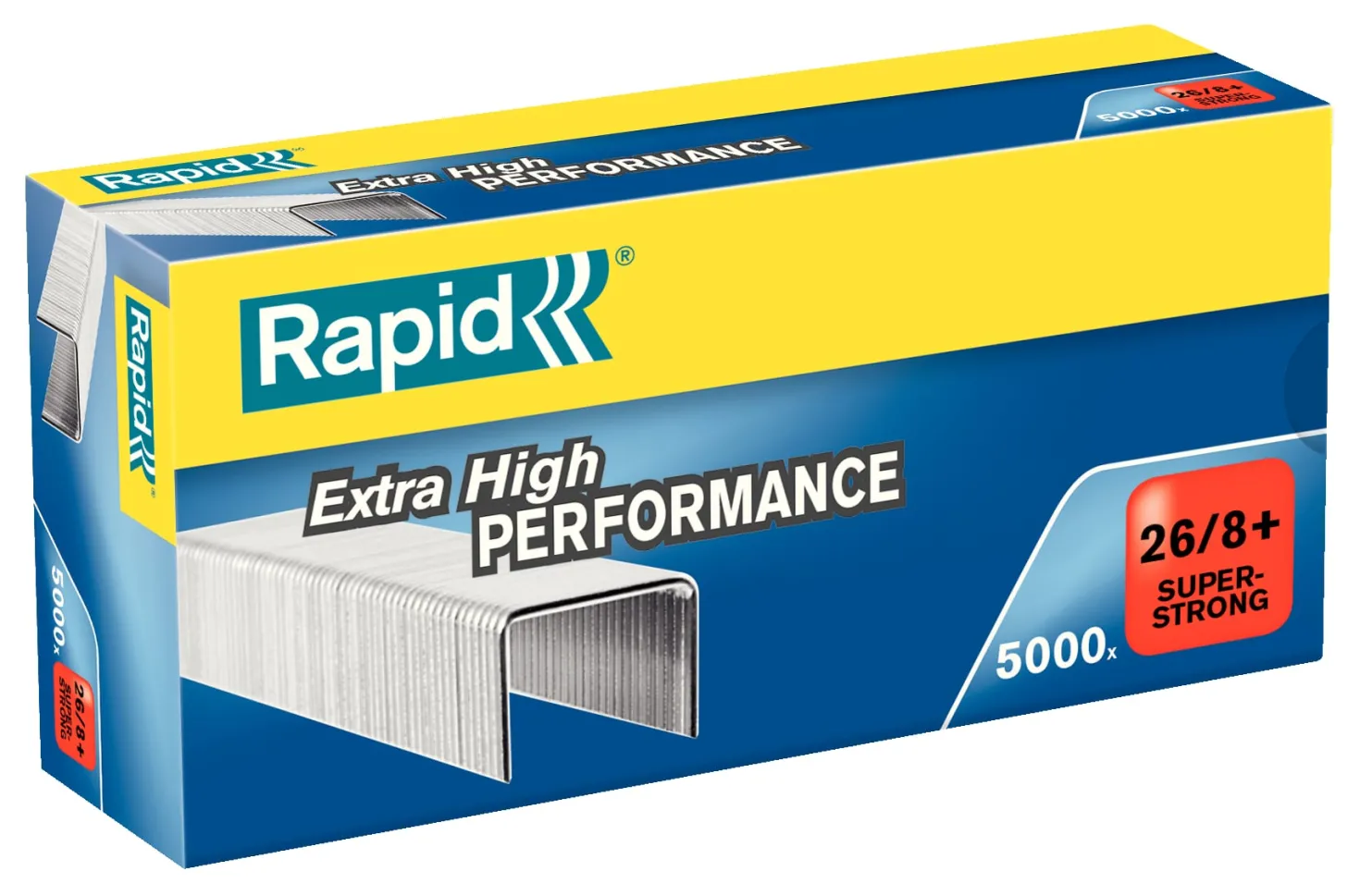 Häftklammer Rapid 26/8+ Superstrong, 50 ark, 5000 st