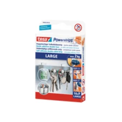 Häftstrips Tesa PowerStrips Large, max 2 kg, 10 st